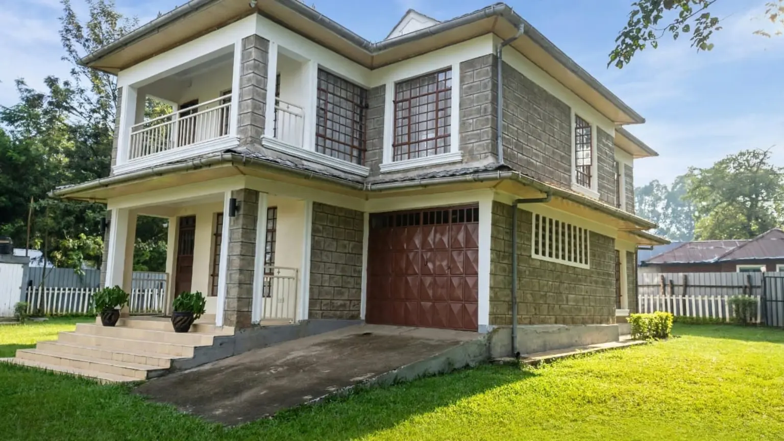 Recent view of the front entrance and house
